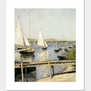 Sailing Boats at Argenteuil by Gustave Caillebotte Posters and Art